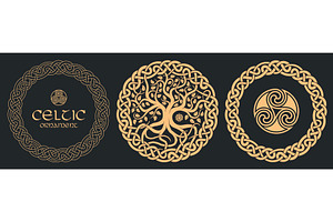 Celtic tree of life, tribal print, an Object Illustration by RevelStockart