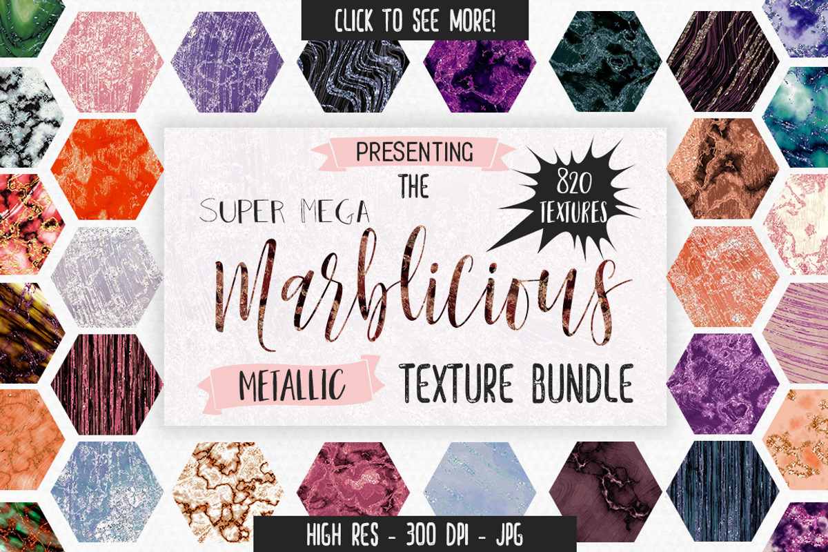 Metallic Marble Texture Mega Bundle, a Texture Graphic by ClipartBrat Graphics (Photo 1 of 9)