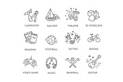 Hobbies and Interest Icons, an Object Graphic by Tettygreen (Thumbnail 3 of 4)