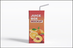 Juice Box Mockup, a Packaging Mockup by mockupbuys