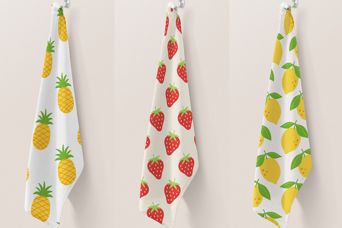 Fruits Clipart and Patterns +SVG, a Graphic by Katrinelly (Photo 4 of 9)