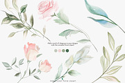blush elegance floral clipart png, a Decorative Illustration by Patishop Art (Thumbnail 5 of 8)