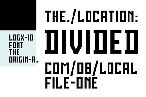 LOGX-10 Font Family