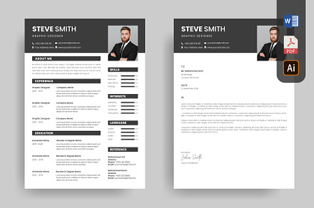 Professional Resume template, a Resume Template by Pixeness