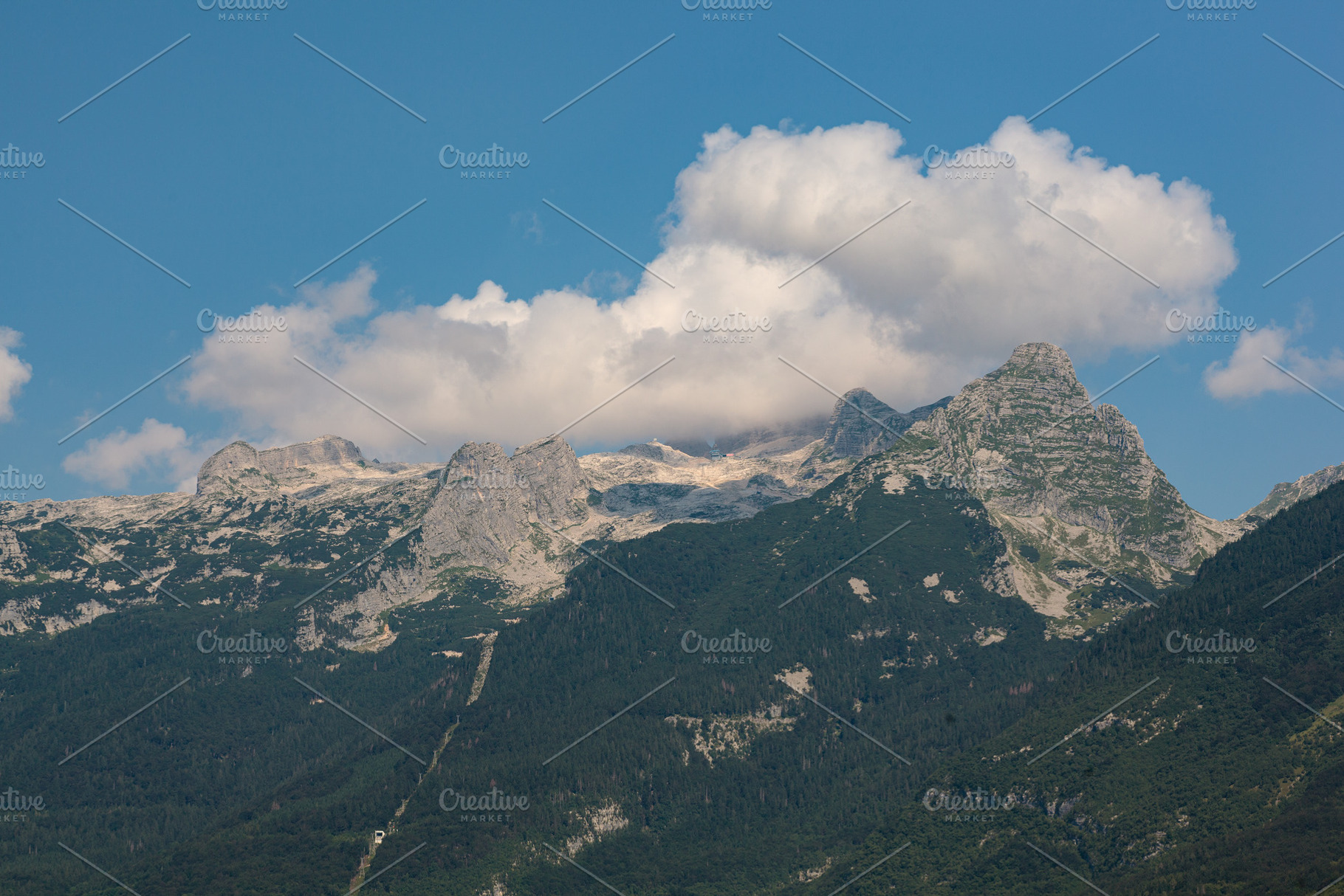 Scenic view of Mount Kanin, Bovec, Slovenia, a Nature Photo by Bepslabor