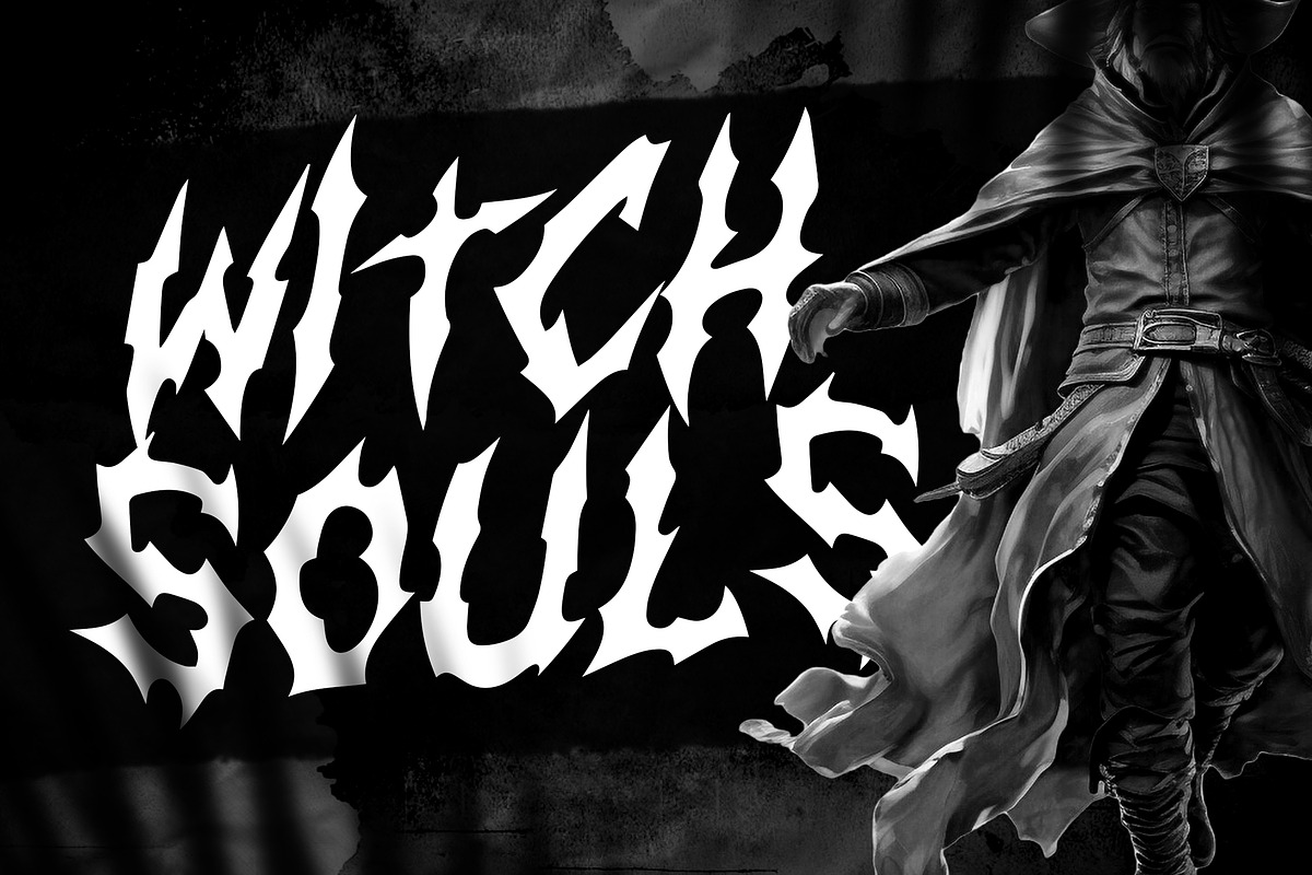 Blackened Rumbling Black Metal Rough, a Blackletter Font by dansdesign (Photo 9 of 12)