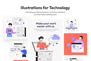 Technology and Web Development, a Technology Illustration by Prosymbols (Thumbnail 4 of 11)