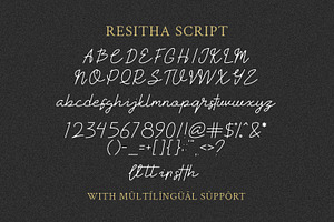 Resitha - Script Monoline