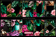 Tropical greenery and floral graphic, a Background Graphic by MONO KEY STUDIO (Thumbnail 5 of 6)