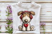 Whimsical Valentine Dog Clipart, an Illustration by Sublimation Artist (Thumbnail 6 of 6)