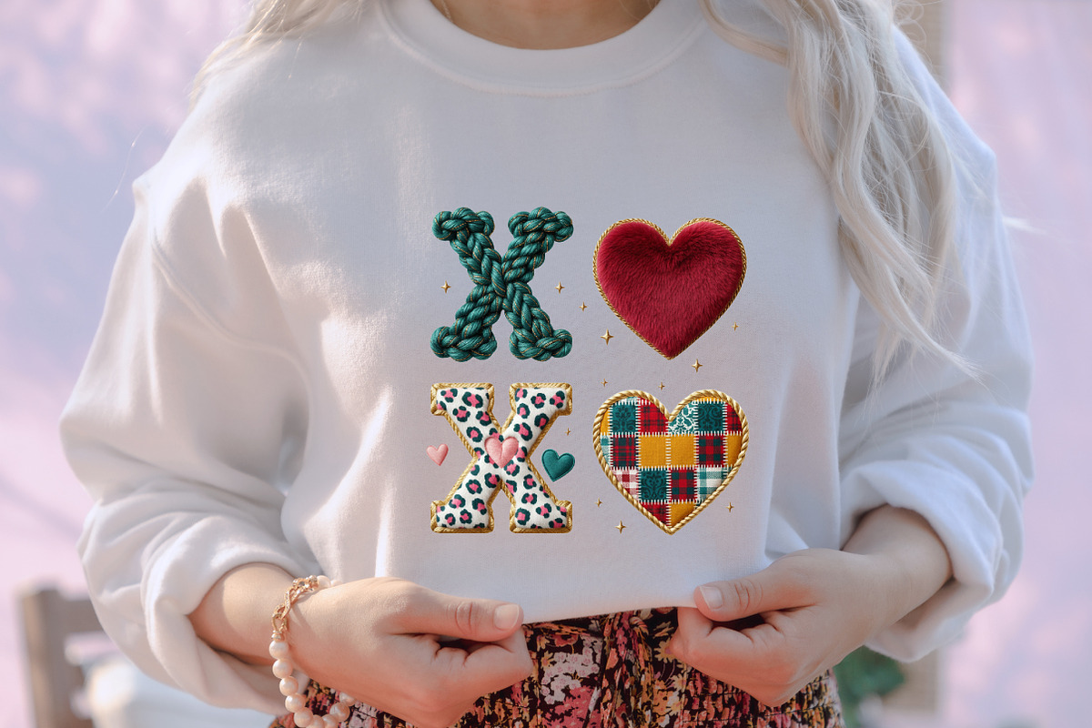 Latch Hook Yarn Valentine XOXO Png, an Illustration by designcity5 (Photo 5 of 8)