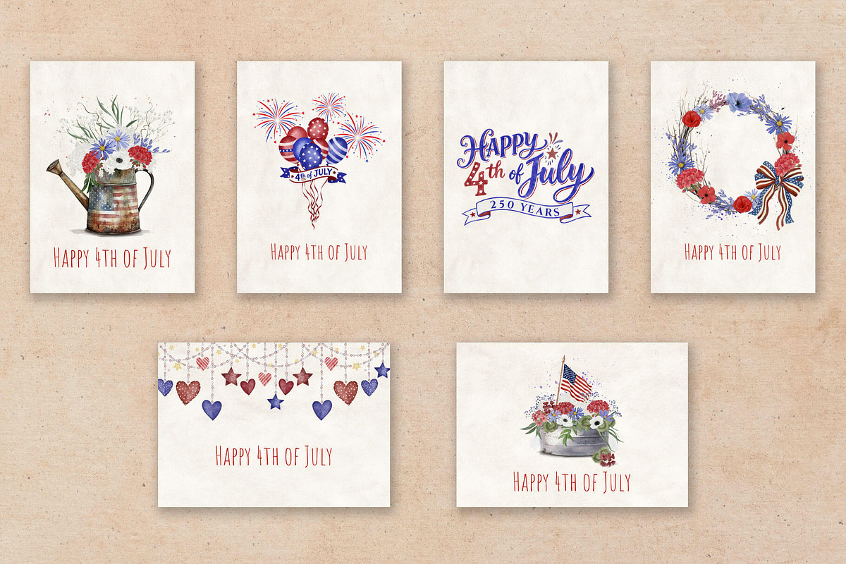Patriotic Clipart Bundle, a Seasonal Illustration by Maggie Stilwell Design (Photo 14 of 16)