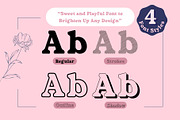 Fox Galloria : 4 Font Styles, a Serif Font by Fox7 By Rattana (Thumbnail 2 of 14)