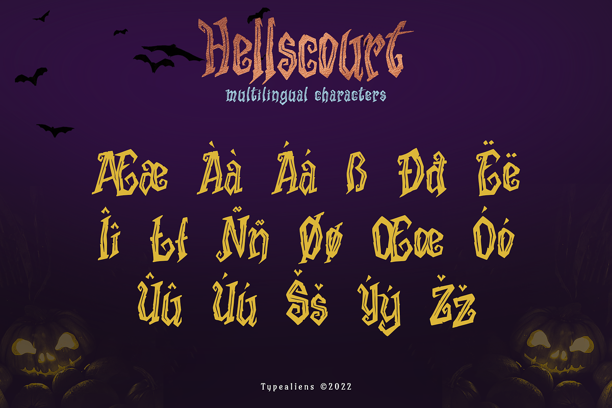 Hellscourt, a Font by ilhamtaro (Photo 10 of 10)