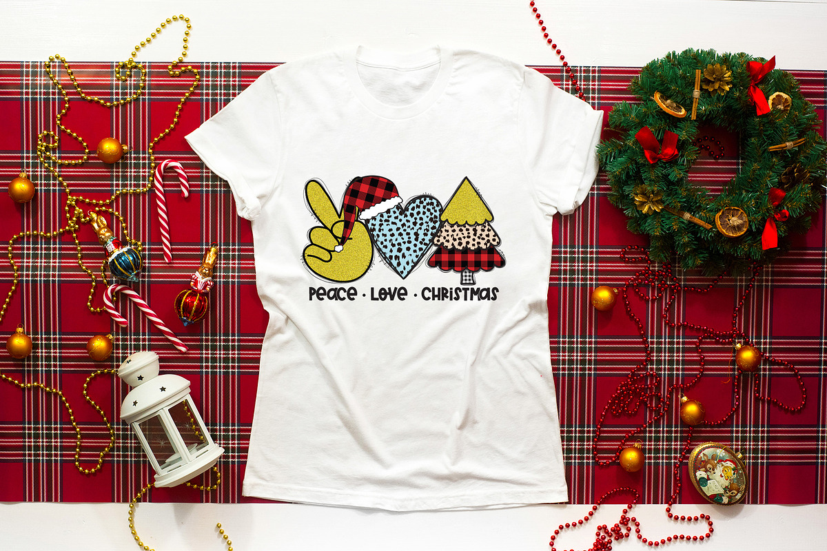 Peace Love Christmas PNG Bundle, a Graphic by CraftlabSVG (Photo 4 of 14)