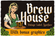 Brew House Label Font, a Blackletter Font by VozzyStock (Thumbnail 1 of 9)