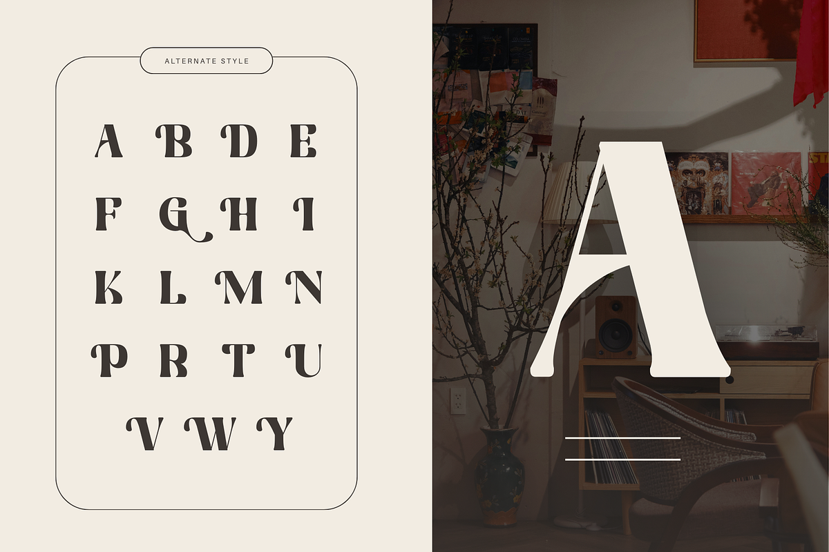 Martina Retro - Branding Logo Font, a Serif Font by Nirmana Visual (Photo 4 of 12)
