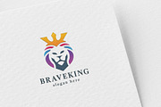 Brave King Lion Logo, a Branding & Logo Template by Design_Planet (Thumbnail 1 of 5)