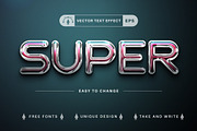 Set 10 Plastic Editable Text Effects, a Layer Style Add-On by rwgusev (Thumbnail 11 of 11)