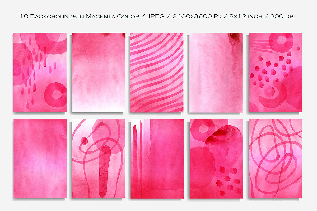 Magenta Abstract Watercolor, a Texture Graphic by FineArt (Photo 2 of 12)