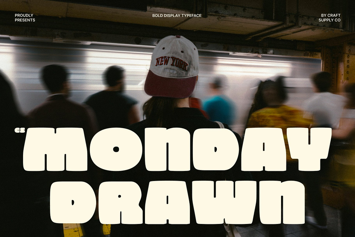 CS Monday Drawn, a Sans Serif Font by Craft Supply Co. (Photo 1 of 8)