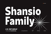 Shansio Sans Serif Font Family, a Sans Serif Font by Graphicxell (Thumbnail 1 of 10)