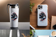 Futuristic of gorilla cybernetic, an Animal Illustration by yod67 (Thumbnail 7 of 8)
