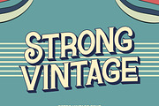 Strong Vintage | Serif Font Family, a Serif Font by MaxArt Foundry (Thumbnail 2 of 9)