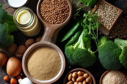 Selection of plant based protein sources