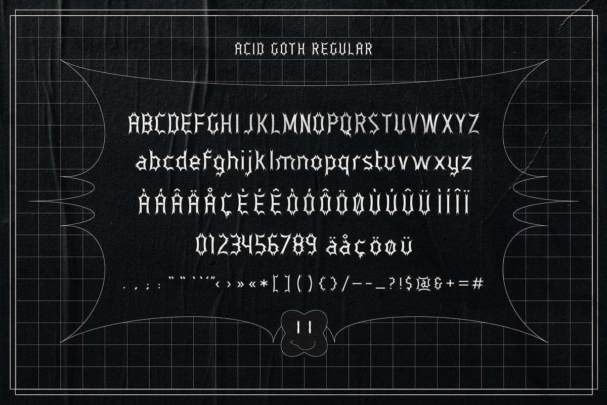 Acid Goth | Font Family, a Sans Serif Font by Ckybe's Corner (Photo 4 of 9)