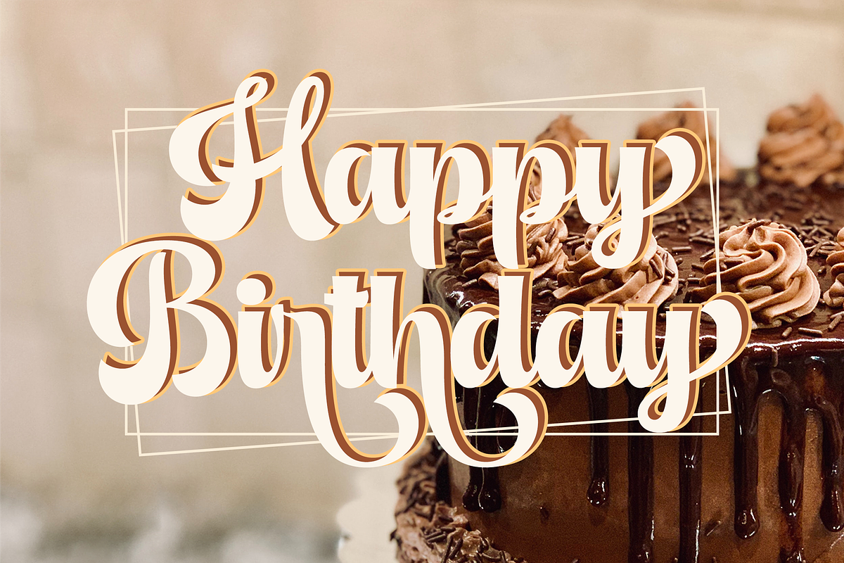 Luna Bella - Sweet Retro Script, a Script Font by Sign Studio (Photo 3 of 8)