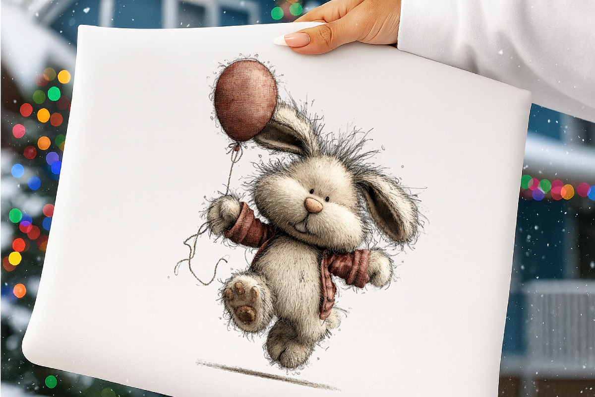 Whimsical Easter Bunny Clipart, an Illustration by SinaCreation (Photo 10 of 11)