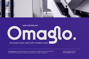 Omaglo – Unique Modern Sans Font
