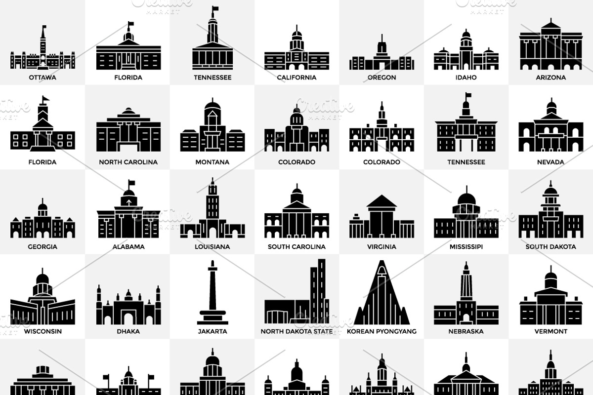 Capital & World Landmarks, an Icon by Dinosoftlabs