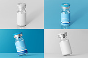 Vaccine Glass Vial Bottle Mockup Set, a Packaging Mockup by Remnand Studio (Thumbnail 9 of 10)