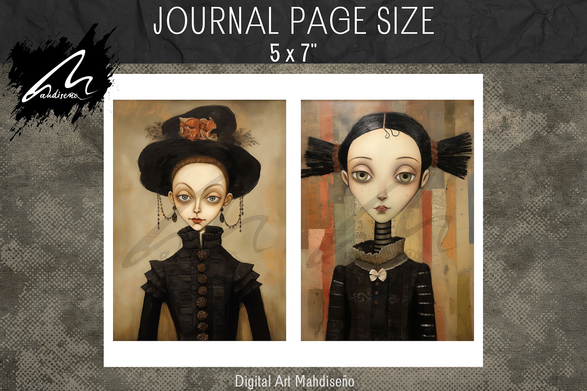 Odd Whimsical Girl, Quirky Pages, a Person Illustration by Digital Art Mahdiseño (Photo 7 of 9)