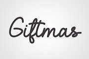 Giftmas - Monoline script font, a Script Font by Fontcastle (Thumbnail 1 of 7)