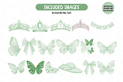 Sage Green Quinceanera Clipart, an Illustration by TatiMockup (Thumbnail 4 of 6)