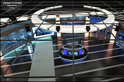 Virtual TV Studio News Set 27, an Architecture 3D Model by akerStudio (Thumbnail 34 of 49)