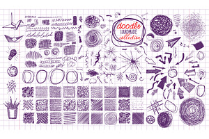 Handmade doodle set. Back to school, an Illustration by Nenahliadava Design