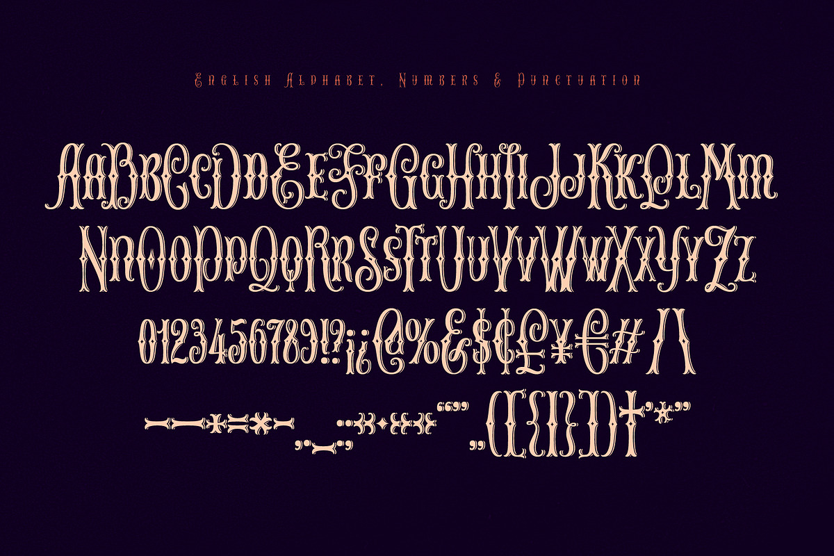 The Arkanes Decorative, a Blackletter Font by Gleb Guralnyk (Photo 8 of 8)