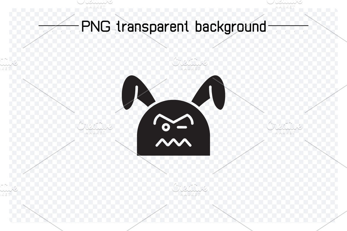 Angry and Nervous Rabbit Emojis, an Animal Illustration by Designfour (Photo 3 of 7)