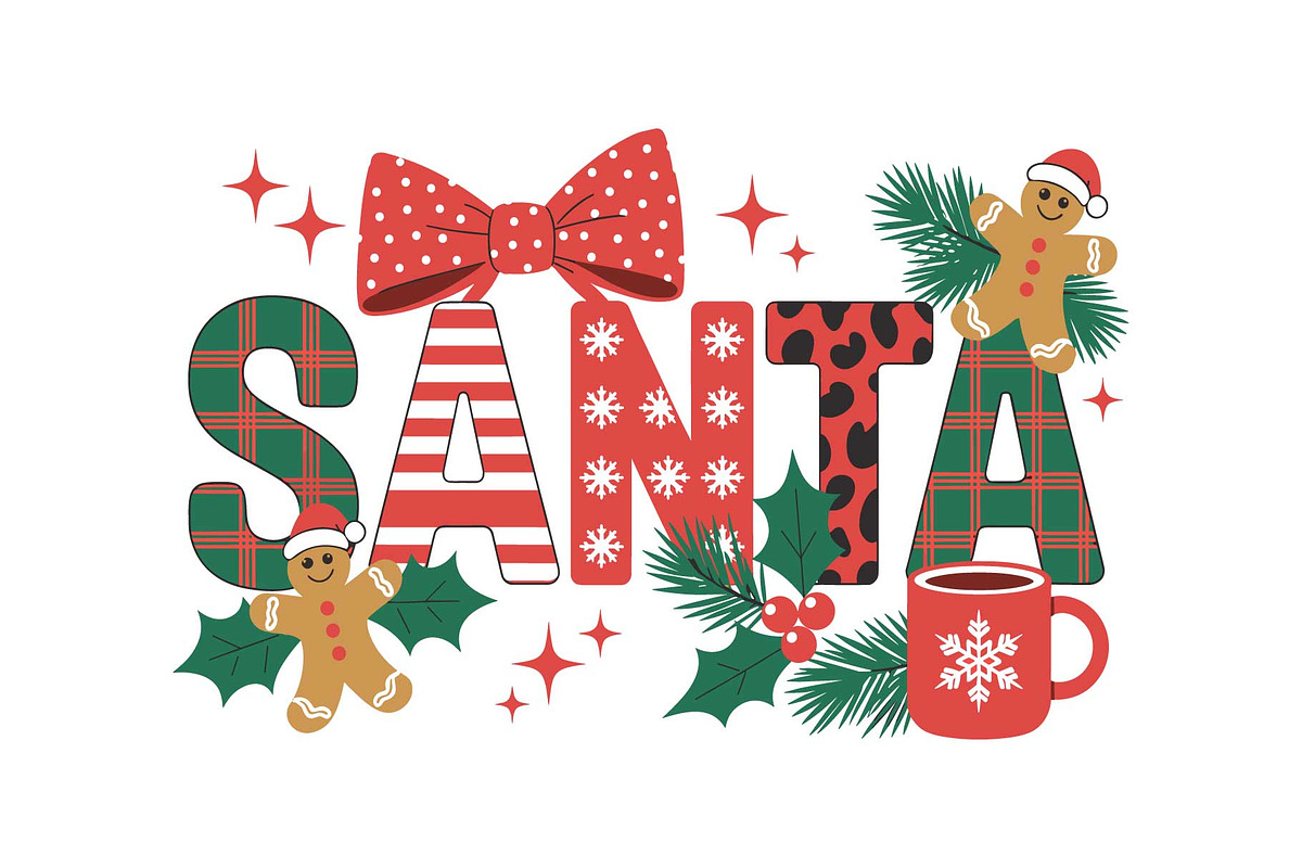 Holly Christmas Quote Decor SVG, an Object Graphic by yasushie (Photo 2 of 16)