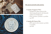 Classic Wedding Toile de Jouy Print, a Background Graphic by Hughes Studio (Thumbnail 4 of 6)