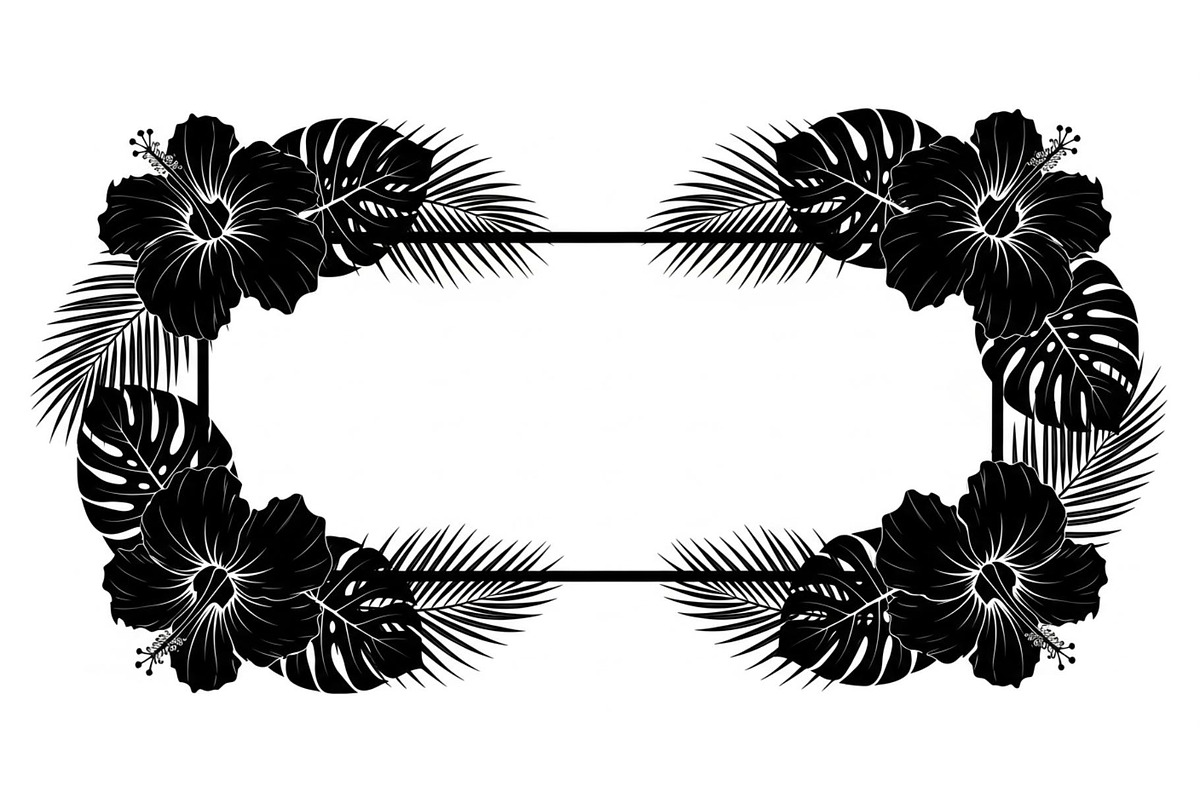 Floral Rectangle Frame SVG Bundle, an Illustration by jahid234 (Photo 21 of 31)