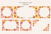 Floral Watercolor set Golden Hour, a Decorative Illustration by Eves_Aquadreams (Thumbnail 7 of 14)