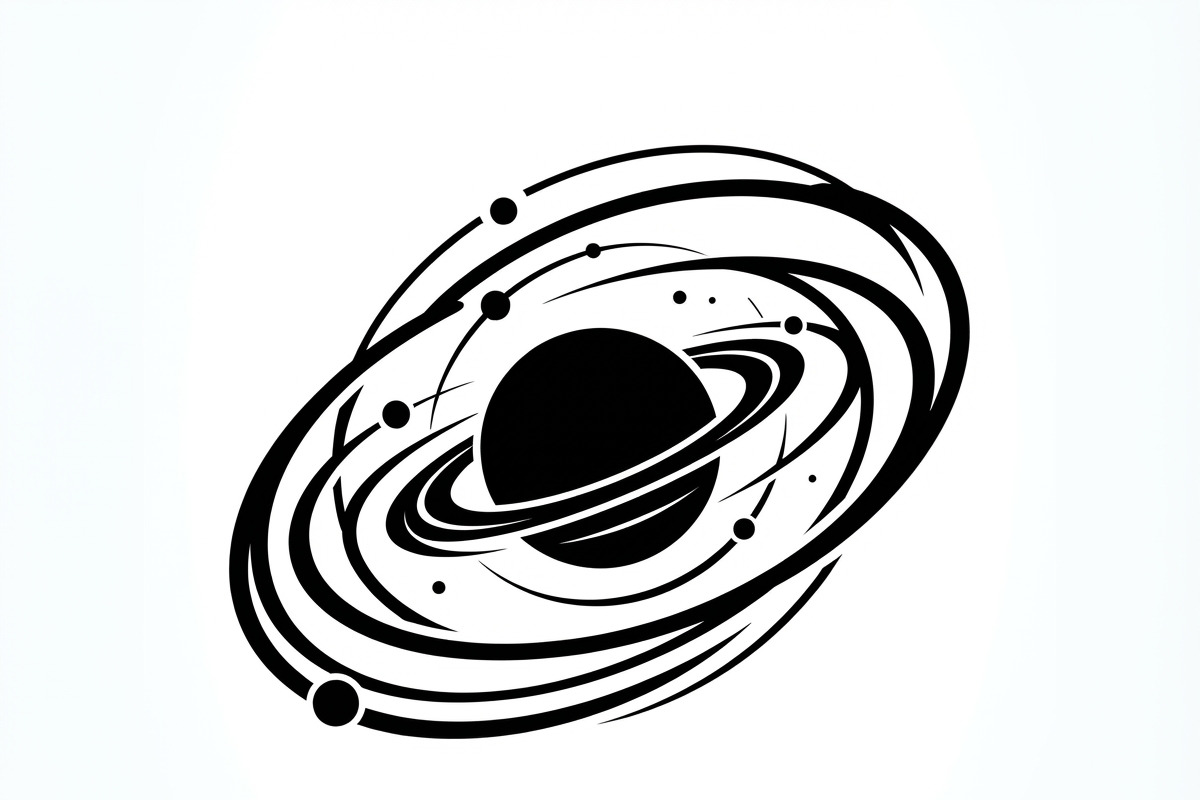 60 Planet Orbit Abstract Silhouette, an Empty State Illustration by Amazin_art (Photo 11 of 17)