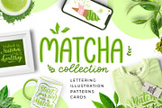 Matcha Green Tea Collection, an Object Graphic by Yamurchik (Thumbnail 1 of 9)