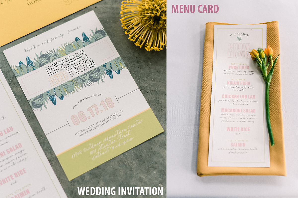 Spring Leaves Wedding Invitation, an Invitation Template by Cordial Punch Press (Photo 2 of 4)