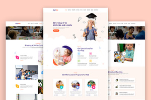 Kindergarten Website Template HTML